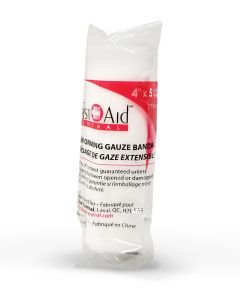 Bandage de Gaze Extensible - 4 po x 5 verges