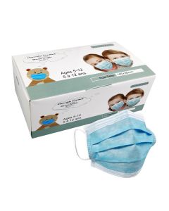 Masques pour Enfants, boîte de 50 (Bleu)